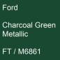 Preview: Ford, Charcoal Green Metallic, FT / M6861.